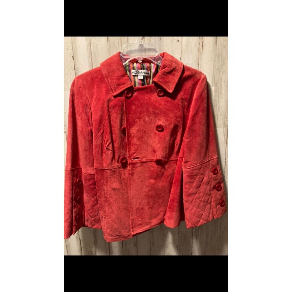 Red suede jacket